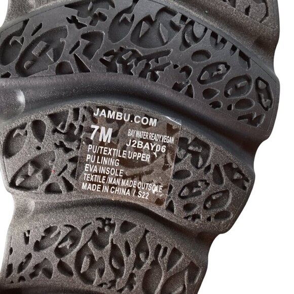 Jambu Sport Sandals NWOT Bay Water Ready Vegan Blue Size 7 Strappy Webbing Adj - Picture 9 of 10